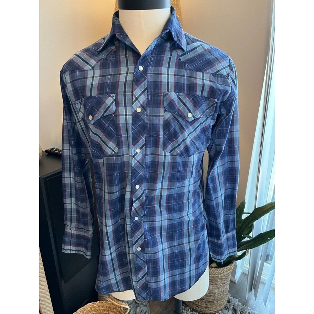 VTG Vintage Western Diamond Ranchwear Long Sleeve Shirt